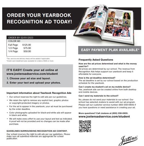 yearbook flyer
